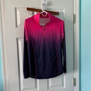 Gradient Pink and Blue Women's Top
